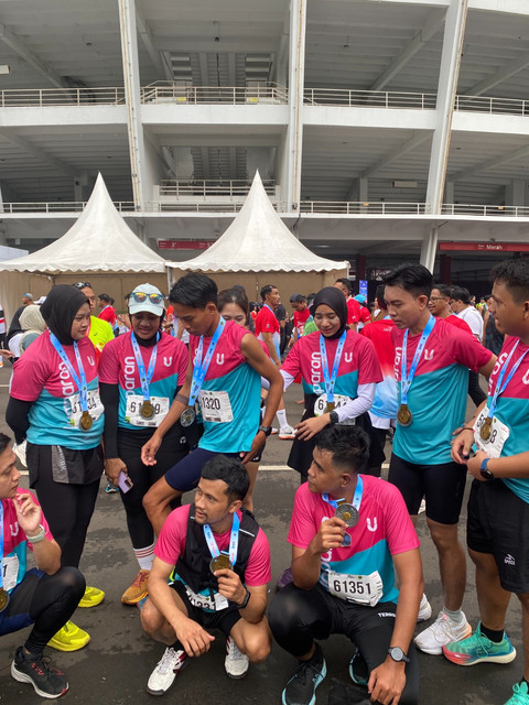Keseruan teman kumparan Lari di BTN Jakim 2025 pada Minggu (29/6). Foto: kumparan/Gufran Kurniawan
