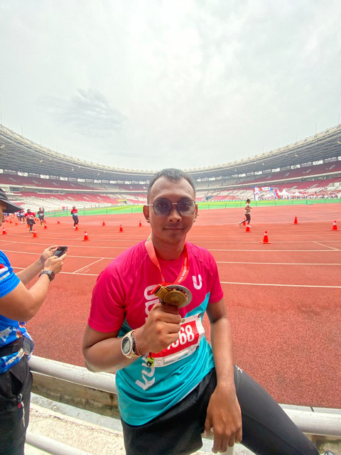Keseruan teman kumparan Lari di BTN Jakim 2025 pada Minggu (29/6). Foto: kumparan/Gufran Kurniawan