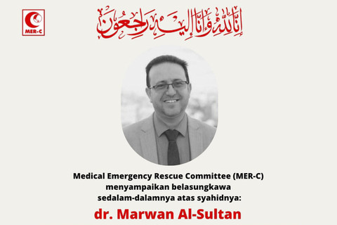 Direktur RS Indonesia di Gaza, dr. Marwan Al-Sultan, tewas dalam serangan udara Israel di kediamannya kawasan Tal al-Hawa, sebelah barat daya Kota Gaza, Rabu (2/7/2025). Foto: X/ @mercindonesia