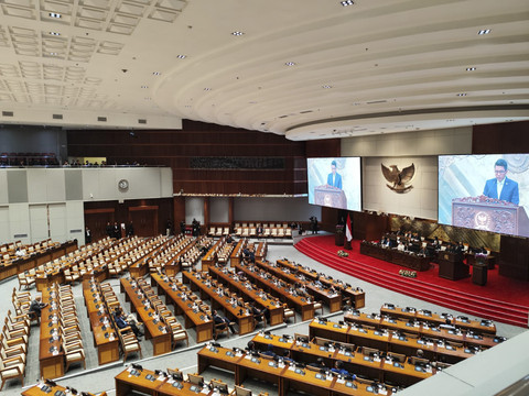 Suasana Sidang Paripurna DPR di Kompleks Parlemen, Senayan, Jakarta, Kamis (3/7/2025). Foto: Luthfi Humam/kumparan