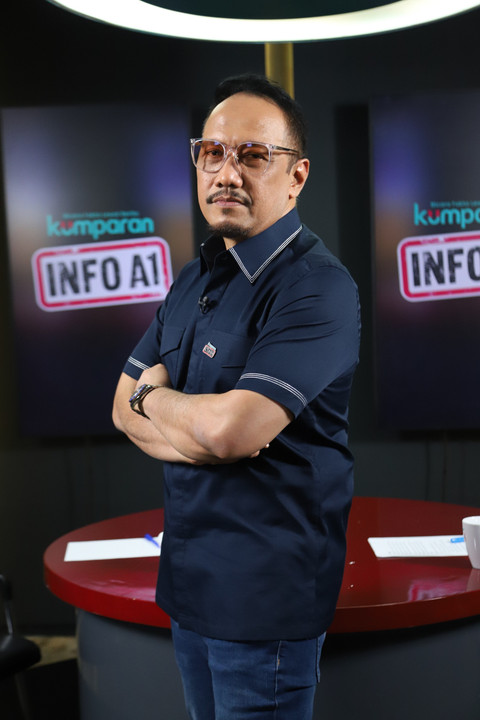 Pakar komunikasi politik Ipang Wahid atau Gus Ipang saat Program Info A1 kumparan di Jakarta, Kamis (3/7/2025). Foto: Iqbal Firdaus/kumparan