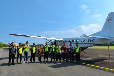 Penerbangan perdana Susi Air rute Yogyakarta-Karimunjawa (Pp), Jumat (4/7/2025). Foto: Arfiansyah Panji Purnandaru/kumparan