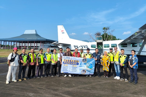 Penerbangan perdana Susi Air rute Yogyakarta-Karimunjawa (Pp), Jumat (4/7/2025). Foto: Arfiansyah Panji Purnandaru/kumparan