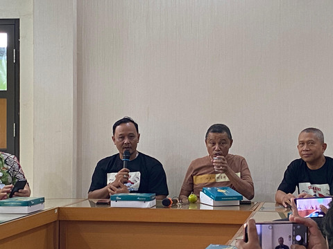 Konferensi pers penyelenggaraan Soekarno Cup 2025 oleh Askot PSSI Kota Yogyakarta, Jumat (4/7). Foto: Pandangan Jogja/Gigih Imanadi D