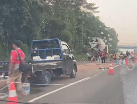 Tol Cipularang KM 85 arah Jakarta, Sabtu (5/7/2025). Dok: Gesit/kumparan