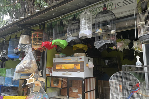 Suasana pasar burung di Jalan Barito, Kebayoran Baru, Jakarta Selatan, Minggu (6/7/2025).  Foto: Fadhil Pramudya/kumparan