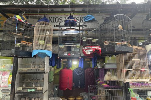 Suasana pasar burung di Jalan Barito, Kebayoran Baru, Jakarta Selatan, Minggu (6/7/2025). Foto: Fadhil Pramudya/kumparan