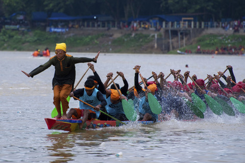 Ilustrasi Pacu Jalur. Foto: Asep Ykl/Shutterstock