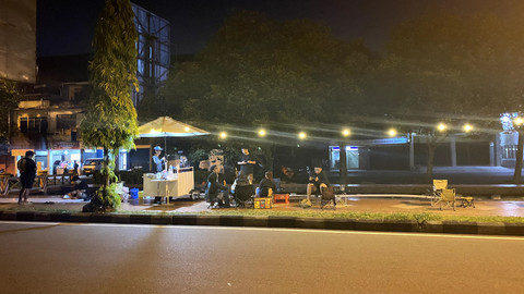 Coffee street Kembali Coffee yang berlokasi di Jalan H. Agus Salim No. 128A, Kota Pontianak, Kalimantan Barat. Foto: Alycia Tracy Nabila/Hi!Pontianak