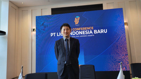 Takeyuki Oya diperkenalkan jadi GM Kompetisi & Operasional PT LIB di Jakarta pada Senin (7/7/2025). Foto: Soni Insan Bagus/kumparan