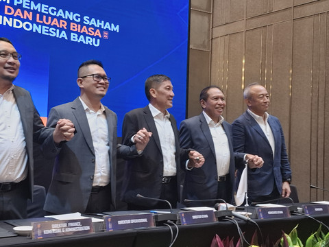 Rapat Umum Pemegang Saham (RUPS) PT Liga Indonesia Baru (PT LIB) di Jakarta pada Senin (7/7/2025). Foto: Katondio Bayumitra Wedya/kumparan