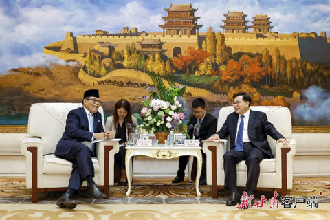 Duta Besar RI untuk RRT, Bapak Djauhari Oratmangun dalam acara 31st China Lanzhou Investment and Trade Fair 2025, Senin (7/7/2025). Foto: KBRI Beijing