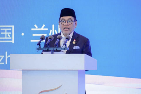 Duta Besar RI untuk RRT, Bapak Djauhari Oratmangun dalam acara 31st China Lanzhou Investment and Trade Fair 2025, Senin (7/7/2025). Foto: KBRI Beijing