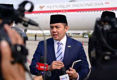 Sekretariat Kabinet Letkol Teddy Indra Wijaya di Rio de Janeiro, Brazil, Selasa (8/7). Foto: Dok. Muchlis Jr - Biro Pers Sekretariat Presiden