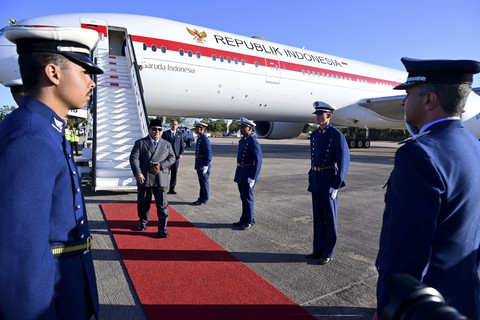 Presiden Republik Indonesia, Prabowo Subianto melanjutkan lawatan ke ibu kota Brasil, Brasilia, usai menghadiri Konferensi Tingkat Tinggi (KTT) BRICS 2025 di Rio de Janeiro, Brasil, pada Senin (7/7/2025) sore waktu setempat. Foto: Dok. Kris - Biro Pers Sekretariat Presiden