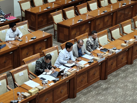 Suasana rapat dengar pendapat (RDP) Komisi III DPR bersama Kementerian Hukum di Kompleks Parlemen Senayan, Jakarta, Selasa (8/7/2025). Foto: Luthfi Humam/kumparan