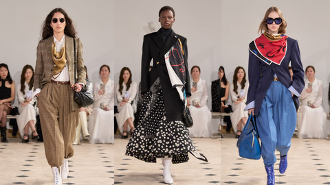 Koleksi debut Michael Rider di Celine, Celine Printemps 2026, di Paris Couture Week 2025 pada Minggu (6/7/2025). Foto: Celine