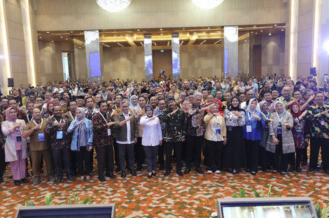 Menteri Sosial Saifullah Yusuf saat Rapat Koordinasi Nasional Implementasi Penggunaan DTSEN untuk Bantuan Sosial, Pemberdayaan Sosial dan Program Penyelenggaraan Kesejahteraan Sosial di Hotel Grand Mercure, Jakarta, Selasa (8/7/2025). Foto: Dok. Kemensos