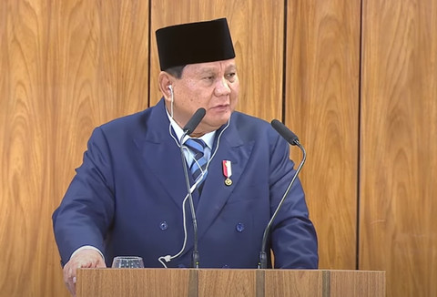 Presiden Prabowo saat bertemu Presiden Brasil Luiz Inacio Lula da Silva di Istana Kepresidenan Palacio do Planalto, Brasilia, Rabu (9/7). Dok. YouTube Skretariat Presiden