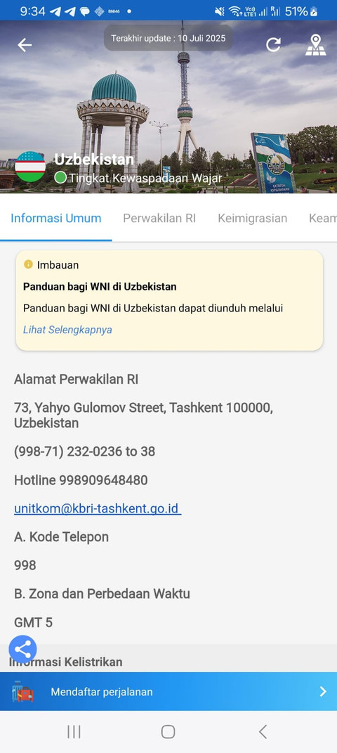 KBRI Tashkent