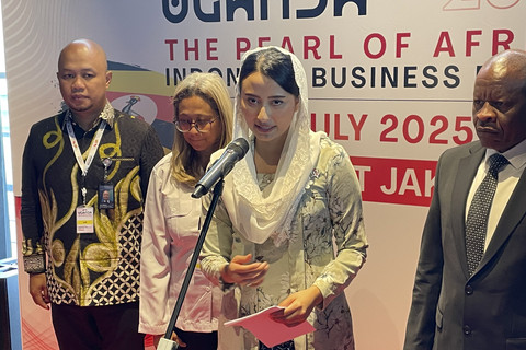 Wakil Menteri Perdagangan (Wamendag) Dyah Roro Esti dalam acara Uganda-Indonesia Business Forum 2025 di Jakarta Pusat, Kamis (10/7/2025). Foto: Najma Ramadhanya/kumparan