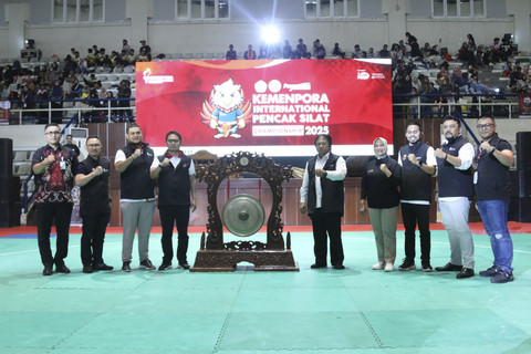 Pembukaan Kemenpora International Pencak Silat Championship 2025 di Taman Mini Indonesia Indah, Jakarta, Kamis (10/7/2025). Foto: Dok. Istimewa
