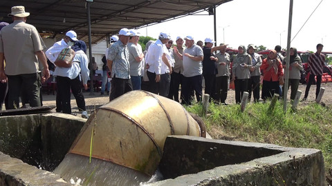 Pemprov Sumsel saat mengajak Pemerintah Palestina melihat ke Desa Simpang Pelabuhan Dalam, Kamis (10/7/2025). Foto : Istimewa