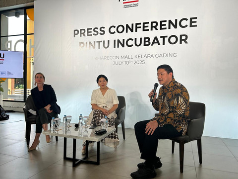 Konferensi Pers PINTU Incubator di Gafoy, Summarecon Mall Kelapa Gading, Jakarta Utara, Kamis (10/7/2025). Foto: Judith Aura/kumparan
