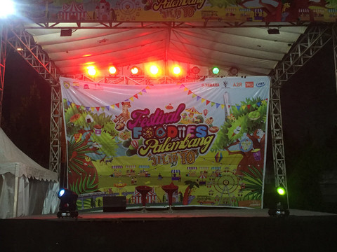 Festival Foodies Palembang Jilid 10 yang diadakan di lapangan Burger eh R Soekamto/Anyelir.