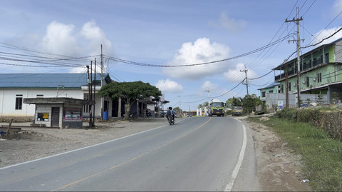 Suasana siang di Desa Bumi Harapan, Kecamatan Sepaku, Kabupaten Penajam Paser Utara, Kalimantan Timur, Jumat (11/7/2025). Foto: kumparan