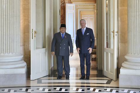 Presiden Republik Indonesia, Prabowo Subianto, bertemu dengan Raja Belgia, Raja Philippe, di Istana Laeken pada Minggu sore, Minggu (13/7/2025). Foto: Andi - Biro Pers Sekretariat Presiden