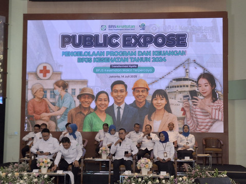 Public Expose BPJS Kesehatan 2024 di Kantor Pusat BPJS Kesehatan, Jakarta Pusat pada Senin (14/7/2025). Foto: Argya D. Maheswara/kumparan