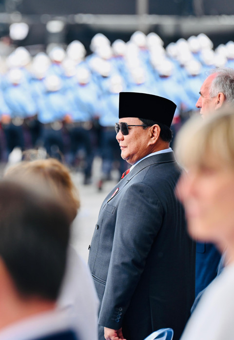 Presiden Prabowo Subianto menghadiri perayaan Bastille Day di Paris, Prancis, Senin (14/7/2025).
Foto: Biro Pers Sekretariat Presiden