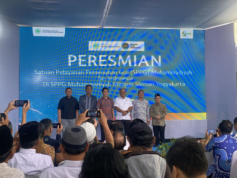 Peluncuran SPPG milik Muhammadiyah serentak di Sleman, Selasa (15/7). Foto: Pandangan Jogja/Resti Damayanti