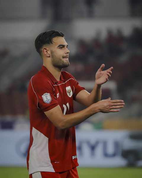 Pemain Timnas Indonesia Jens Raven berselebrasi usai mencetak gol ke gawang Timnas Brunei Darussalam pada pertandingan Grup A Piala AFF U-23 2025 di Stadion Utama Gelora Bung Karno (SUGBK),... </div>
<div class=