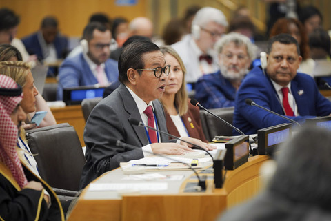 Gubernur DKI Jakarta, Pramono Anung menghadiri high-level political forum di markas besar PBB, New York, Rabu (16/7/2025). Foto: Dok. Pemprov DKI Jakarta