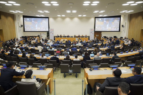 Suasana high-level political forum di markas besar PBB, New York, Rabu (16/7/2025). Foto: Dok. Pemprov DKI Jakarta