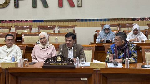 Konferensi Pers Panja RUU KUHAP bersama Komisi III DPR RI di Kompleks Parlemen, Senayan, Jakarta pada Kamis (17/7/2025). Foto: Abid Raihan/kumparan