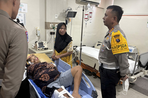 2 Petugas PJR Polda Sumut diduga tabrak nenek-nenek pada Kamis (17/7/2025). Foto: Dok. Polda Sumut