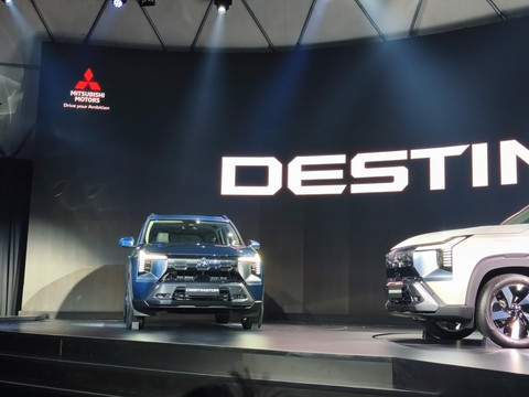 All New Mitsubishi Destinator resmi debut global di Indonesia, Kamis (17/6/2025). Foto: Sena Pratama/kumparan