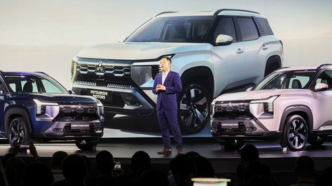 Suasana peluncuran mobil Mitsubishi All-New Destinator di Senayan, Jakarta, Kamis (17/7). Foto: Aditia Noviansyah/kumparan