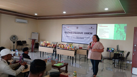 Kegiatan Kurasi Produk UMKM yang digelar Alfamidi Branch Manado di Kabupaten Gorontalo.