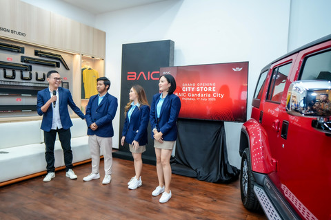 Grand Opening BAIC Gandaria City City Store pertama di Jakarta. Foto: BAIC