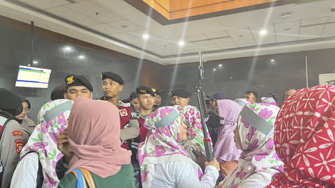Emak-emak Tom Lembong di Pengadilan Tipikor Jakarta, Jumat (18/7/2025). Foto: Nasywa Athifah/kumparan
