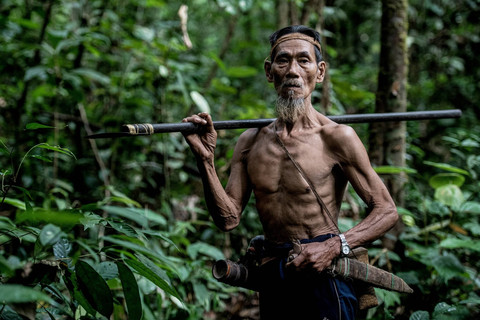 Suku Punan Batu di Kalimantan. Foto: Hafidz Mubarak A/ANTARA FOTO