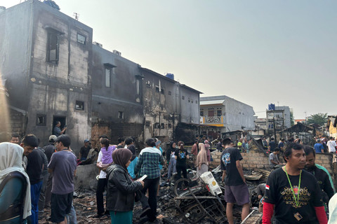 Kondisi usai kebakaran pad... </div>
<div class=