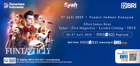 FUNTAZTIC.LY by BRI bersama Syahlive siap diselenggarakan di Tennis Indoor Senayan, Minggu (27/7) mendatang. Foto: dok. BRI