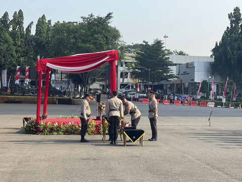 Serah terima jabatan PJU dan Kapolres di wilayah hukum Polda Metro Jaya pada Senin (21/7/2025). Foto: Rachmadi Rasyad/kumparan