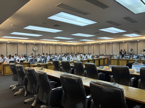 Rapat Kerja Komisi XIII DPR RI bersama Kementerian Imipas di Kompleks Parlemen, Senayan, Jakarta pada Senin (21/7/2025). Foto: Abid Raihan/kumparan