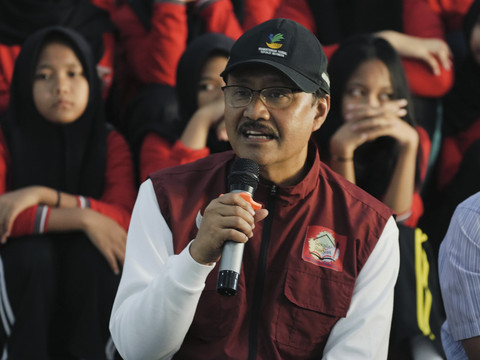 Mensos Saifullah Yusuf (Gus Ipul) di Sekolah Rakyat Menengah Atas (SRMA) 17 Surakarta, Minggu (20/7/2025). Foto: Kemensos RI